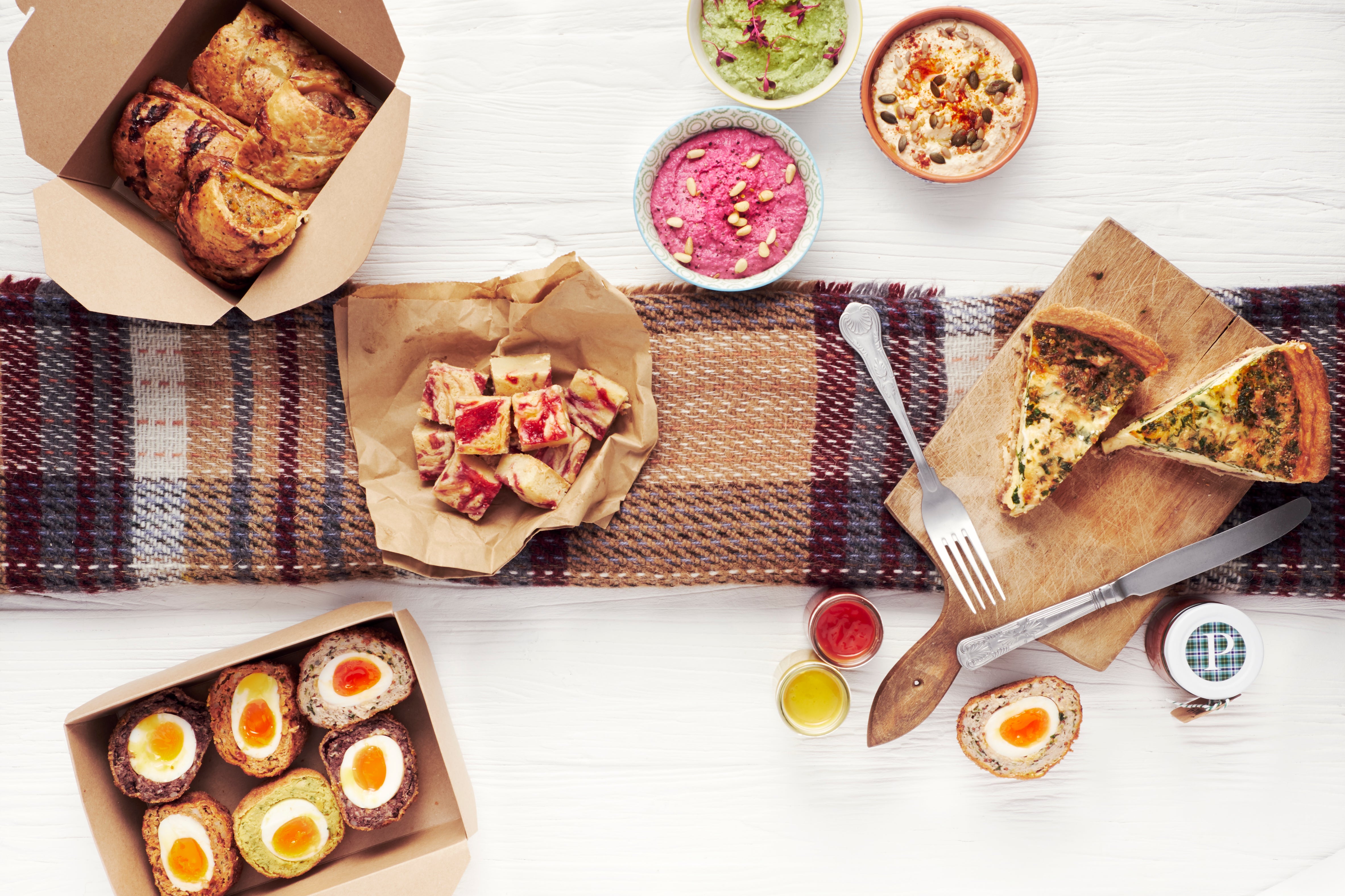 gourmet picnic, picnic delivery, scotch egg